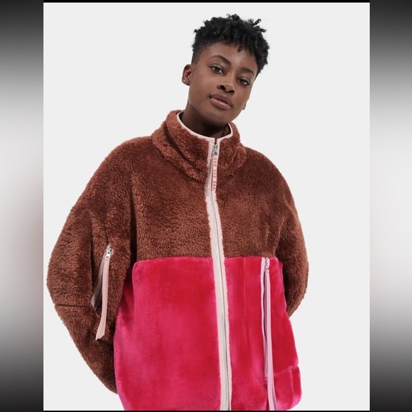 UGG Marlene Sherpa Fuzzy Fur Jacket NWT - Picture 9 of 14